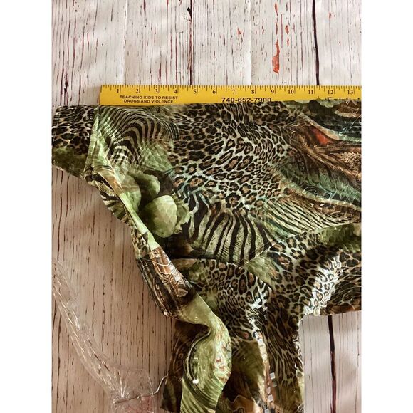 Toni Morgan Jacket Women's L Short Full Zip Floral Animal Print Clear Sequins - Picture 11 of 14